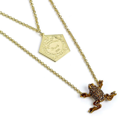 Sterling Silver Golden Plated Chocolate Frog Necklace