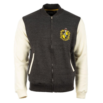 Harry Potter Hufflepuff Crest Varsity Jacket | Harry Potter Gifts