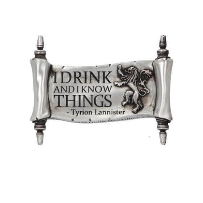 Game Of Thrones I Drink And I Know Things Magnet - Viking stationery