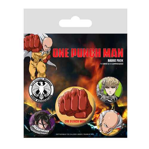 One Punch Man (Destructive) Badge Pack