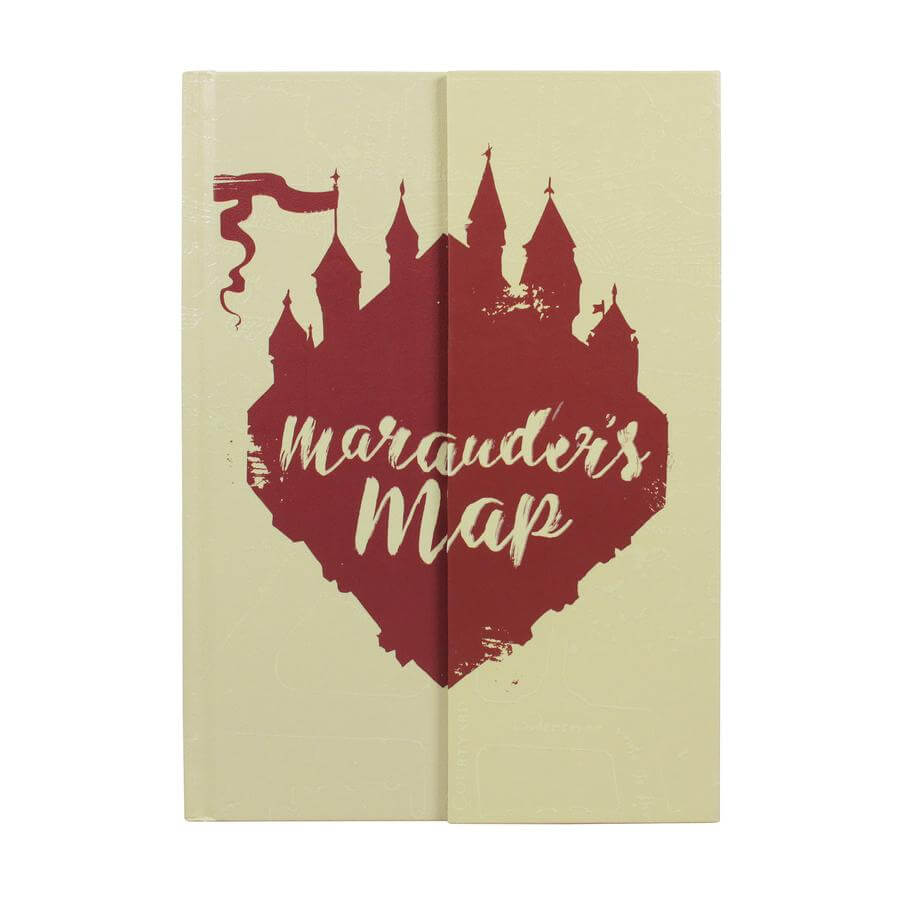 Harry Potter Marauders Map A5 Notebook - Harry Potter book set