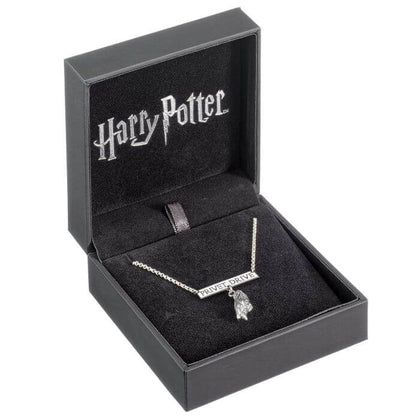 Harry Potter Sterling Silver Privet Drive Necklace with Hedwig Charm- Harry potter gifts UK