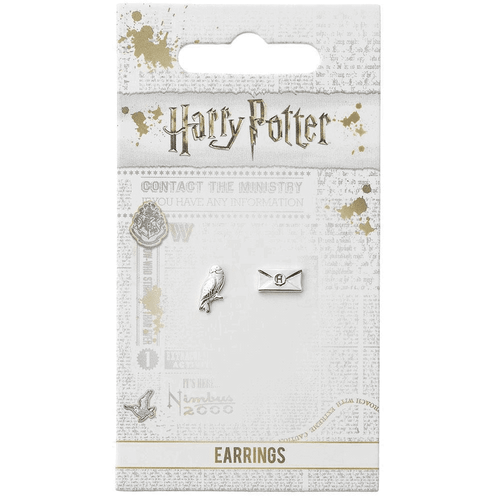 Harry Potter Hedwig Letter Silver Plated Earring