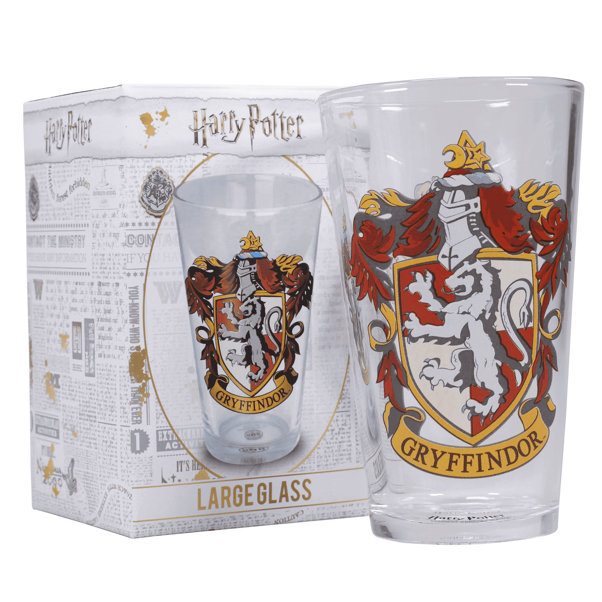 Harry Potter Gryffindor Crest Pint Glass Tumbler- Harry Potter Shop