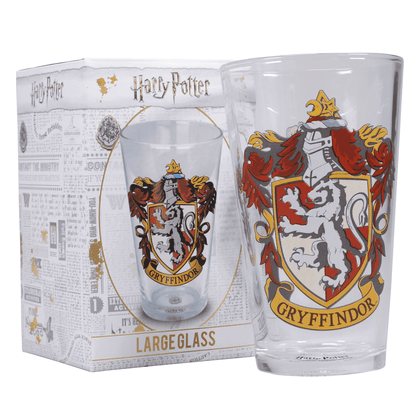 Harry Potter Gryffindor Crest Pint Glass Tumbler- Harry Potter Shop