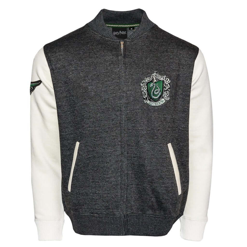 Slytherin Crest Varsity Jacket Harry Potter Merch