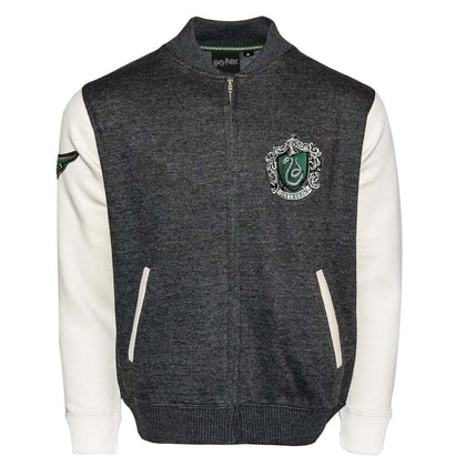 Harry Potter Slytherin Crest Varsity Jacket  |Harry Potter Merch