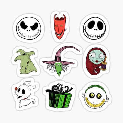 NIGHTMARE BC CHARACTERS STICKERS