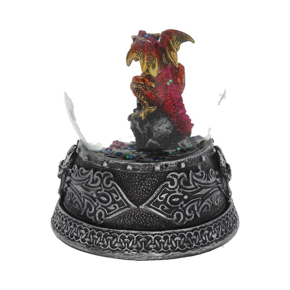 Enchanted Ruby Snow Globe 10cm | Viking shop