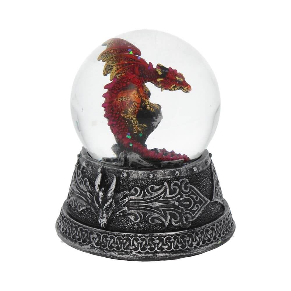 Enchanted Ruby Snow Globe 10cm | Viking shop