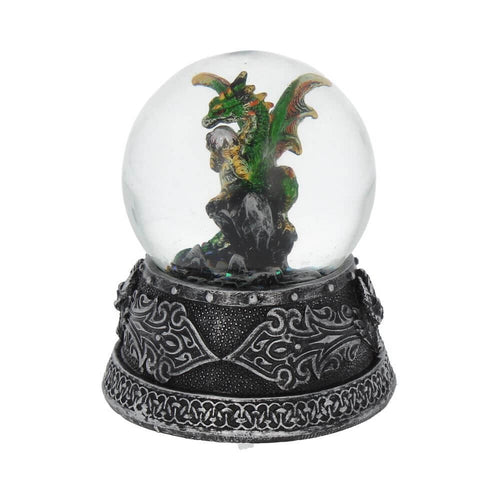 Enchanted Emerald Snow Globe 10cm