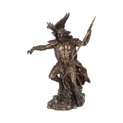 Bronzed Zeus King Of The Greek Gods 30cm - Viking gifts